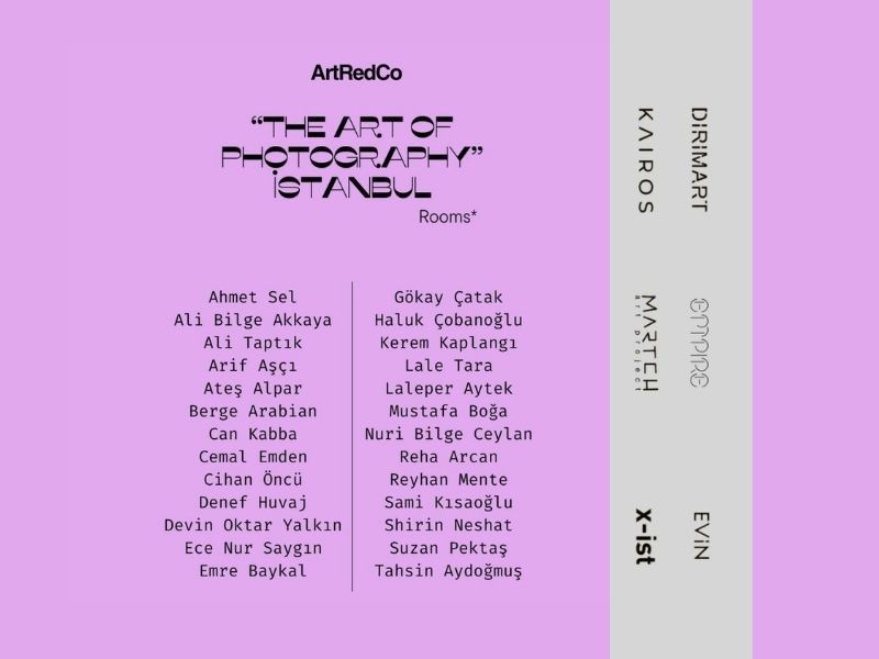 “The Art of Photography” Istanbul'un İlk Edisyonu "Rooms / Odalar", 26 Mart'ta Meşrutiyet 76'da Açıldı