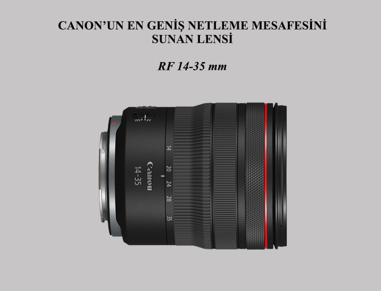 Canon’dan 14mm Netleme Mesafesi Sunan Yeni RF Lens
