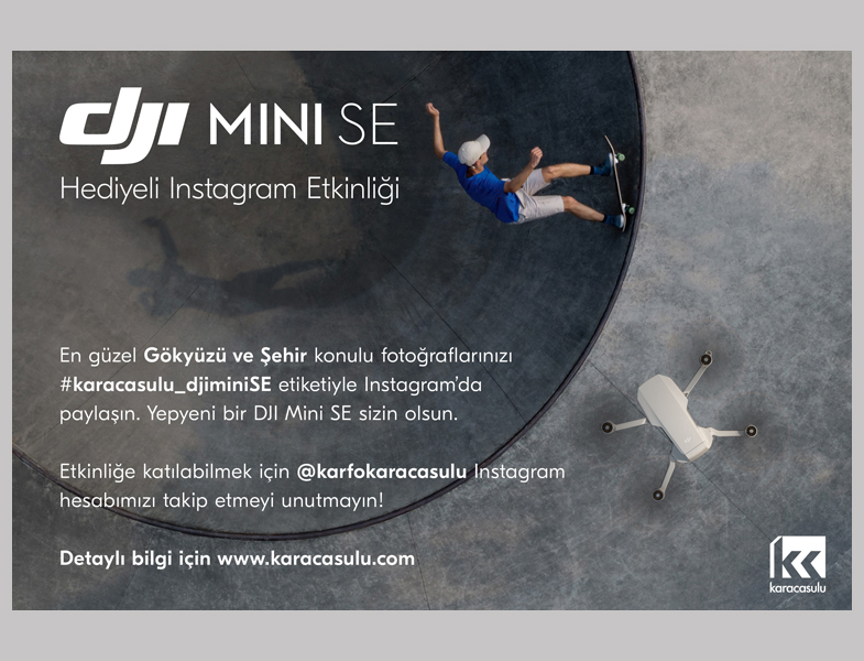 Yeni DJI Mini SE Hediyeli Instagram Etkinliği Başladı